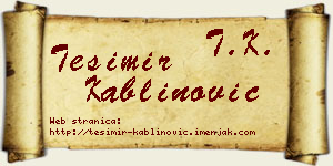 Tešimir Kablinović vizit kartica